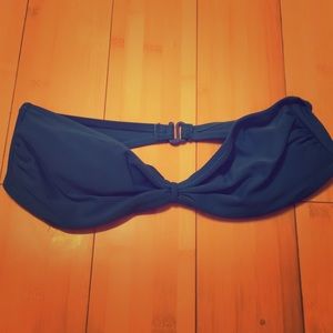 Knot bandeau swim top